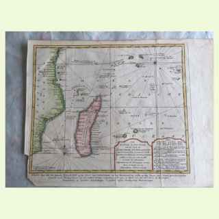Carte de Toures les Isles connues sur la Coste de Zanguebar et de Madagascar.....